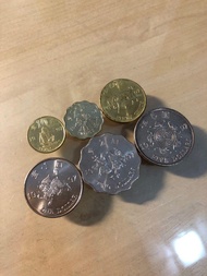 香港1997年回歸紀念幣一毫至五元