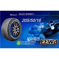 (POSTAGE) 205/50/16 MICHELIN PILOT SPORT 4 NEW CAR TIRES TYRE TAYAR