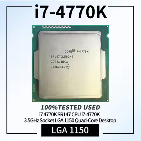 Core I7-4770K SR147 3.5GHz Quad-Core Computer CPU Processor Server I7 4770K Package LGA 1150