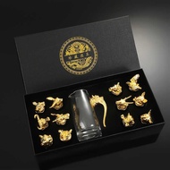 Zodiac Wine Set Gift Box Wine Jug Wine Glass Light Luxury Glass Wine Set Retro Wine Set