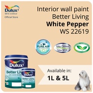 Dulux Interior Wall Paint - White Pepper (WS 22619) (Better Living) - 1L / 5L