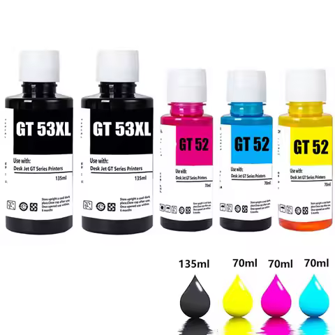 GT52 GT53 gt53XL ink refill bottles For hp GT5810 5820 5811 5821 5822 118 310 311 315 318 319 410 41