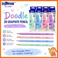 DOLPHIN DOODLE 2B GRAPHITE PENCIL  DOL-PA2B14 BOX(14PCS)