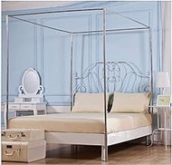 Stainless Steel Bed Canopy Frame, 4 Corner Mosquito Net Bracket, Thicken Spiral Bed Stand Post, Fit for Twin/Full/Queen/King/California King Size Bed (Color : 22mm, Size : 1.8x2m Bed)