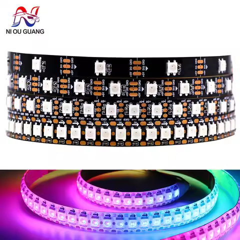 WS2812B WS2811 WS2815 WS2813 RGBIC LED Strip Lights 30/60/144 pixels per meter individually addressa