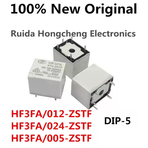 10PCS/Lot HF3FA/012-ZSTF 、HF3FA/024-ZSTF 、HF3FA/005-ZSTF New power relay HF3FA-005-ZSTF 、HF3FA-012-Z