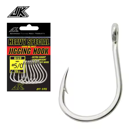 JK Fishhook Jigging Hook 4X Heavy Special Assist Hooks Saltwater Gaming Fishing Hook Hooks Fishing S