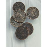 1916 George V King and Emperor Of India Straits Settlements Quarter Cent 1916年乔治五世国王印度皇帝海峡殖民地1/4分纪念章