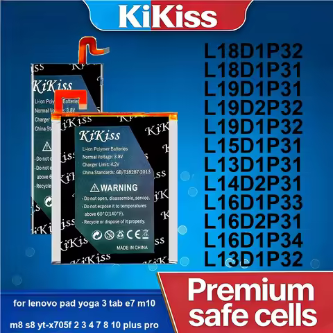 3100-9050mAh For Lenovo Pad Yoga 3 Tab E7 M10 M8 S8 YT-x705f 2 3 4 7 8 10 Plus Pro Tablet Battery L1