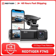 REDTIGER กล้องติดรถยนต์แบบเดี่ยวกล้องติดหน้ารถ4K สำหรับรถยนต์ไวไฟ GPS โหมดจอดรถ