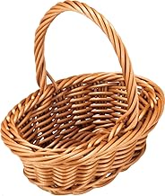 Todai PB-464-BR PP Rattan Basket, Storage, Display, Economy, Oval Type, Picnic Basket, Type 15, Brow