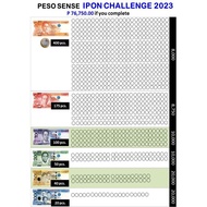 IPON CHALLENGE CHART 2023 A4 size of paper (CHART ONLY) photo paper glosst