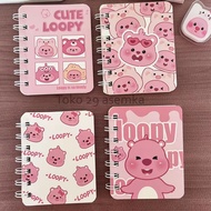 A7 LOOPY SPIRAL BINDER BK-2031 DIARY MODEL LINED CUTE CHILDREN SCHOOL STATIONERY