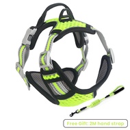 ROJECO Breathable Dog Harness เสื้อกั๊กสุนัขสะท้อนแสงสายรัดสัตว์เลี้ยง Leash Harness สำหรับสุนัขปรับ