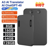 128gb Smart Ai Chatgpt-4 App Phone Call Voice Recorder Free Realtime Translator Summarize 58 Languag