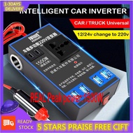 Car inverter 12V 24V to 220V power converter Multi-function truck socket charger Inverter 1500W