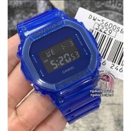100% ORIGINAL CASIO G-SHOCK DW 5600SB 2DR BLUE JELLY ICONIC TRANSPARENT