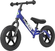 Royalbaby RanRule Toddlers Balance Bike Kids 12 Inch Wheel for Age 18 Months to 5 Years, Kids Learning Bicycle, Lightweight Push Cycle Trainer Learn to Ride, No Pedal Training Bicycle