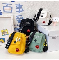 กระเป๋าใบเล็ก สไตล์เกาหลี กระเป๋าสะพายข้าง กระเป๋าสะพายไหล่ กระเป๋าแฟชั่น กระเป๋าผ้าใบถุงเล็กหญิง