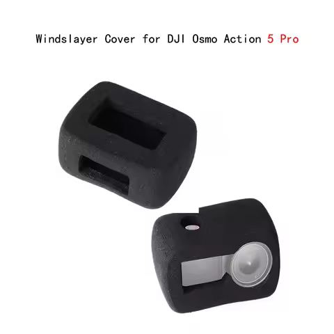 For DJI Osmo Action 5 Pro Windslayer Cover Video Recording Muffler Windproof Case Wind Noise Reducti