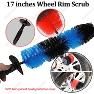 17 inches Wheel Rim Scrub Tire Brush Tyre Brush Exhaust Cleaning Car Wash DIY Motorcycle Bike Berus 