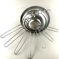 304網不鏽鋼撈籬麪粉篩過濾網格油漏手動篩粉器廚房烘焙製品