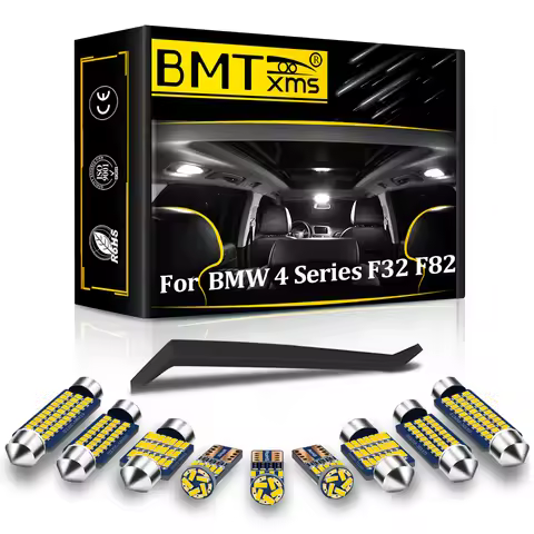 BMTxms 11PCS Canbus LED Interior Map Dome Light Kit For BMW 4 Series F32 F82 2013-2020 Vehicle Indoo