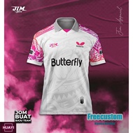 【Free Custom Name &amp; Number】New men's and women's jersey butterfly retro collar jersey