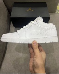 全新正貨 Jordan Air Jordan 1 Low 'Triple White' 男款 白色 35-46碼 順豐包郵