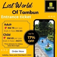 (17% OFF) Lost World of Tambun Themepark Entrance Ticket