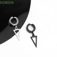 DOREEN Cross Clip Earring Drop Earring Female Cool Hip Hop Fake Piercing Stainless Steel Non-Piercin
