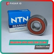 NTN 6202 2RS 12 MM BEARING DIAMETER 12X35X11 MM JAPAN BEARING TWO-SIDED RUBBER CAP BEARING BEARING T