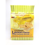 Bairong Lemon Flavor Cream Sandwich Biscuit Imported Biscuit / Cemilan Cookies