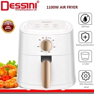 DESSINI 1100W Air Fryer 4L Elektrik | Air Fryer Elektrik | Tanpa Minyak | Mesin Masak Sihat
