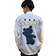 OHNII OVERSIZED CLUB OHNII HAUGHTY BEAR BASEBALL JACKET