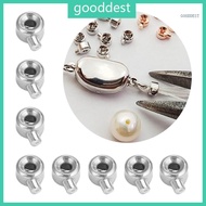 GOO 20 PCS Fade Resistant Clasps Copper Plating Stopper Spacer Beads Crimp End Bead