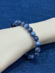 MewGems-Vòng tay đá Kyanite Saphire nước tự nhiên không xử lý size 8-10ly