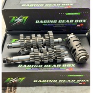 ESR MOTOR GEAR BOX 6 SPEED FOR Y15ZR Y16ZR LC135 5S LC135 4S ES FULL SET GEARBOX 6SPEED RED LEO ORIG