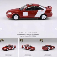 PA-55628 - PARA64 1/64 Scale 1999 Honda Civic Si Coupe EM1 Kanjo Livery