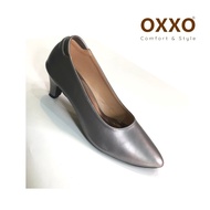 OXXO รองเท้าคัทชูส์ใส่ทำงาน รองเท้าส้นสูงส้นสูง2นี้ว  หนังนิ่มกระชับเท้า ใสสบายเท้า SM3159