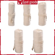 WIN 12 24 36 48 72 Holes Canvas Roll Up Pen Curtain Pencil Bag for Case Makeup Wrap