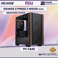 OKINOS CYPRESS 3 WOOD MATX CASING WITH 4 FANS - BLACK