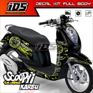 Stiker Scoopy Karbu Full Body Decal Scoopy Karbu 2010 - 2012 Full Body Desain HITECH