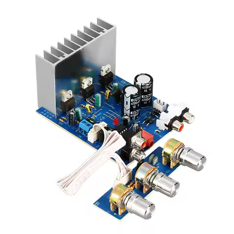 TDA2030 15W+15W+30W 2.1 Channel Amplifier Audio Board Subwoofer Amplifier Bass Output for Speaker DI