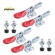 4Pcs Quick Release Toggle Clamp GH-201 Antislip Horizontal 59Lbs Holding Capacity for Machine Operat