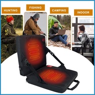 Heated Stadium Seat Outdoor Heated Chair Cushion Foldable Stadium Seat Bleacher Chair with Back Support 3 Levels otaksg