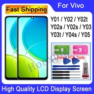 Original For Vivo Y01 Y02 Y02T Y02a Y02s Y03 Y03t Y04 Y04s Y05 4G LCD Display Touch Screen Digitizer