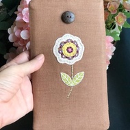 Phone sleeve,phone case,phone pouch,hand-embroidered phone sleeve