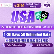 CSL USA eSIM | 5G 1-30 Days | 500MB-20GB | High-Speed Data | eSIM USA | SIM Card AT&T T-Mobile
