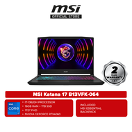 MSI Katana 17 B13VFK-064 17.3 FHD 144Hz Gaming Laptop ( i7-13620H 16GB 1TB SSD RTX4060 8GB W11 )